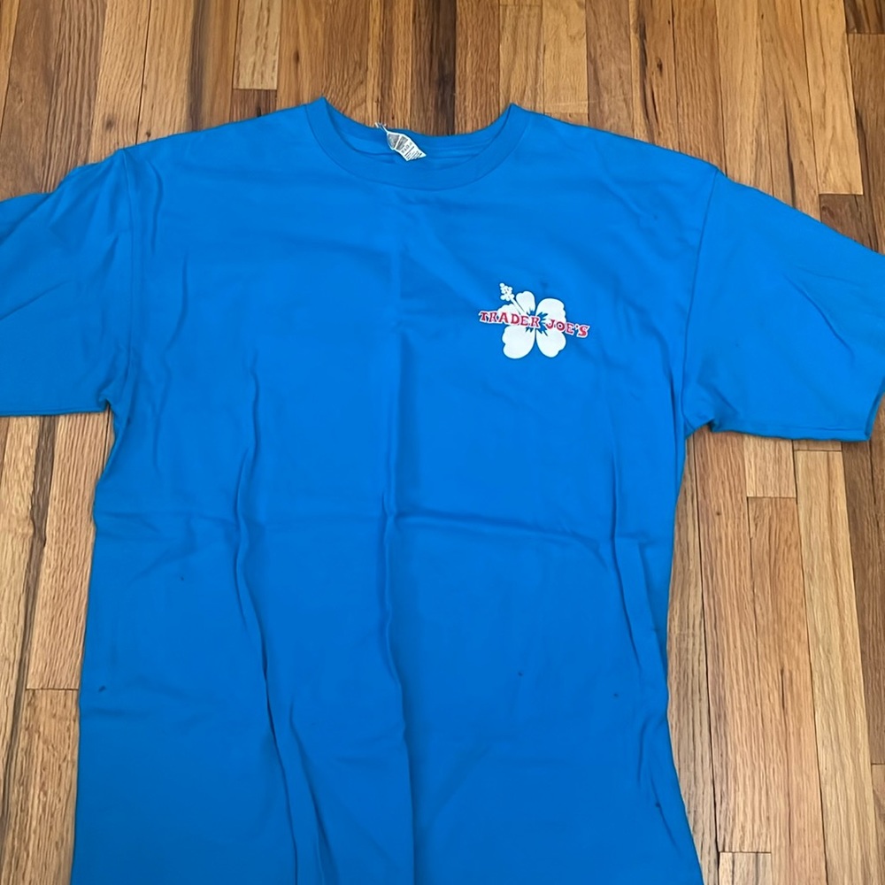 trader joe’s blue tee
